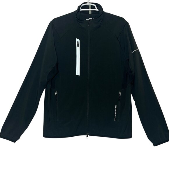 RLX Ralph Lauren Other - RLX Ralph Lauren Mens Golf Windbreaker Winter Jacket Medium Size Full Zip Black